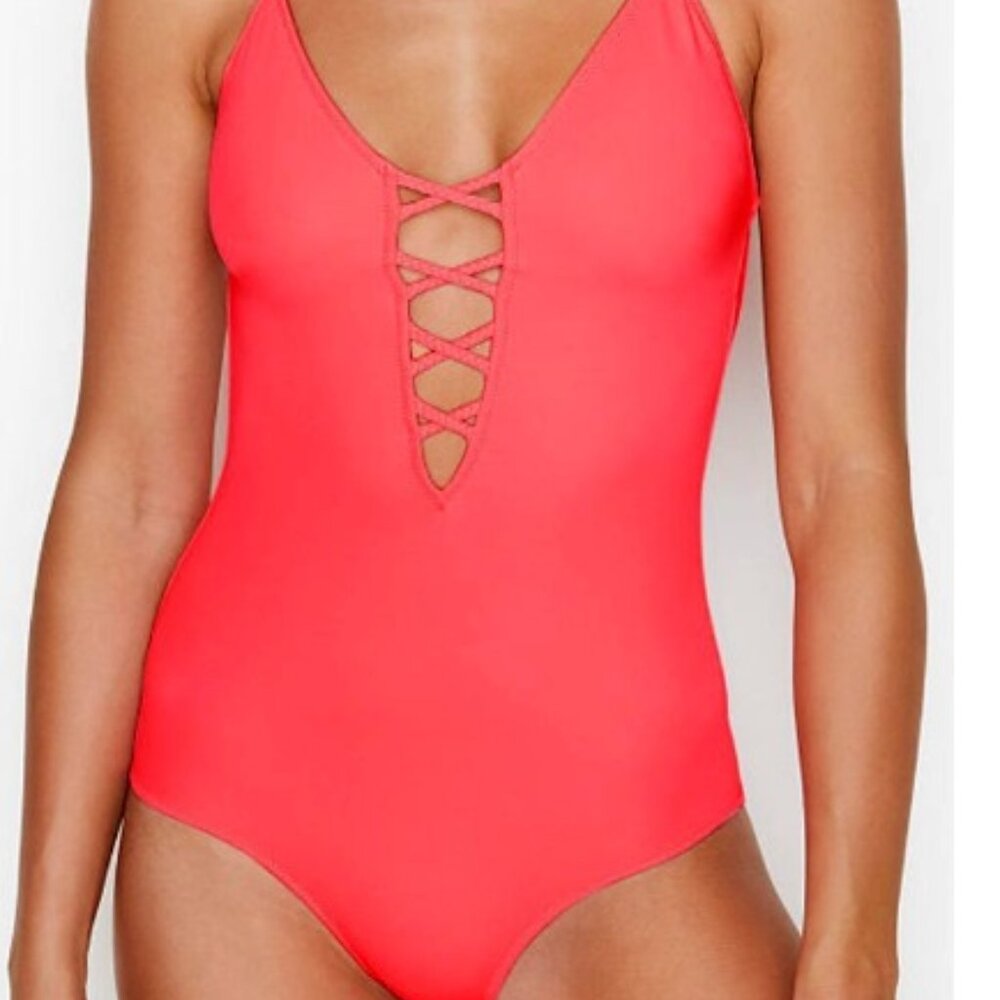 BNWT Victoria's Secret Negril Plunge One-Piece Swim (S)